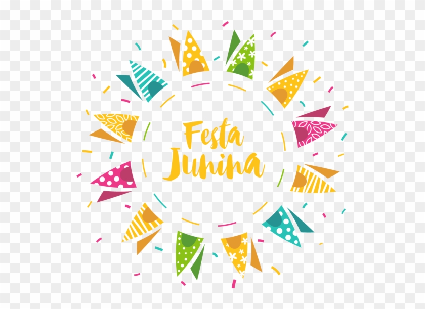 Festa Junina Background - Festival Decor Vector Png Clipart #529415