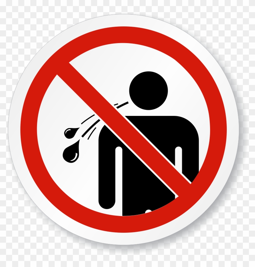 Jpg Royalty Free Download Amusement Park Great American - No Spitting Sign Clipart #529545