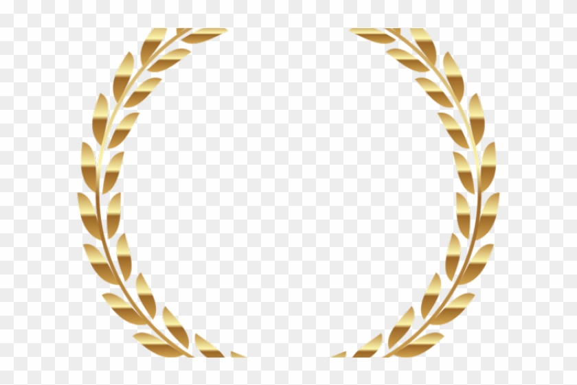 Decorative Line Gold Clipart Png Transparent - Gold Laurel Leaves Png #529638