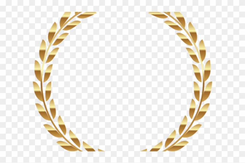Decorative Line Gold Clipart Png Transparent - Gold Laurel Leaves Png