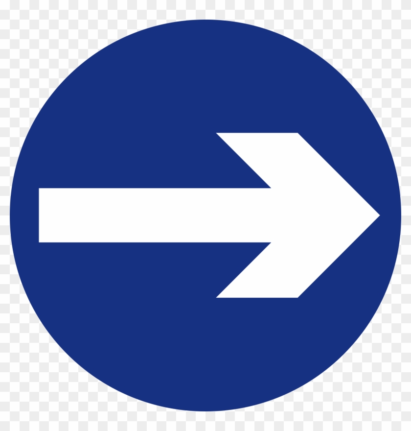Right Turn Traffic Sign - Traffic Sign One Way Clipart