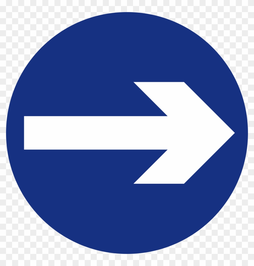 Right Turn Traffic Sign - Traffic Sign One Way Clipart #529914