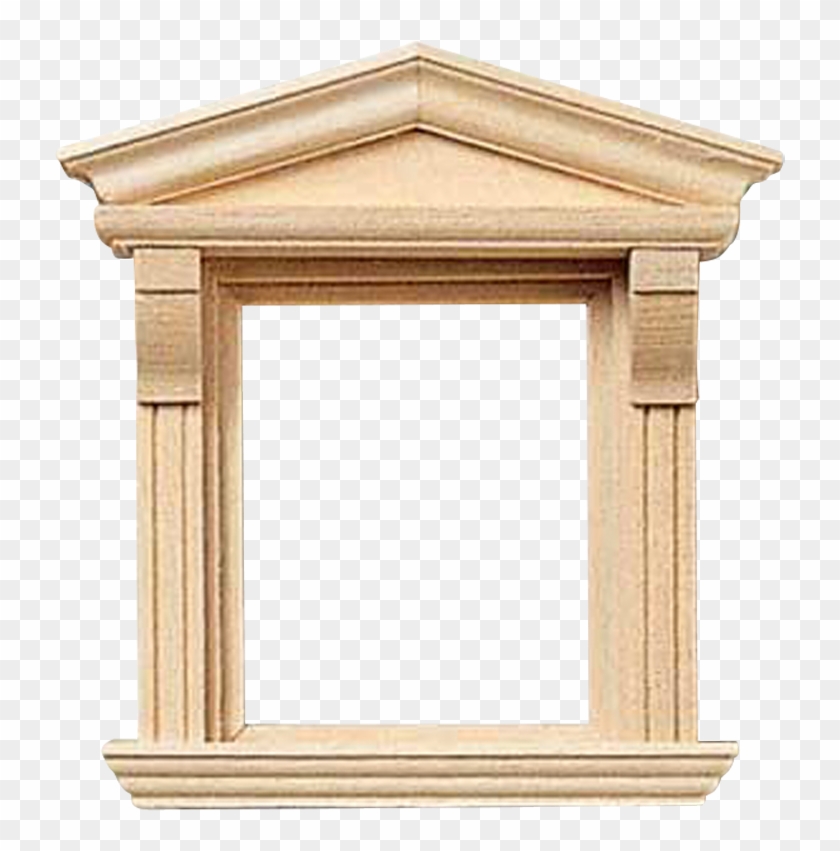 Victorian Dollhouse Dormer Window - Wood Clipart