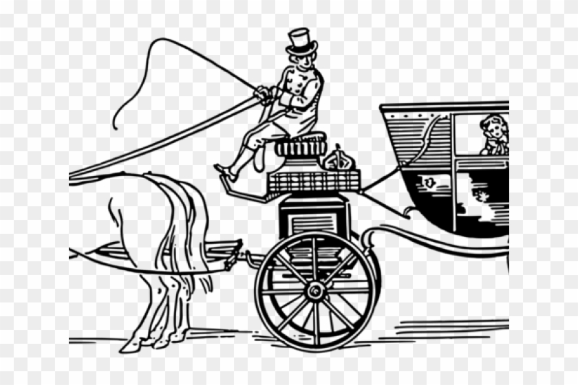 Horse Drawn Carriage Clipart Chariot - Horse And Carriage In The Victorian Times - Png Download