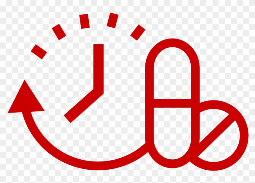 Icon Of A Countdown And Pills - Circle Clipart #5200870