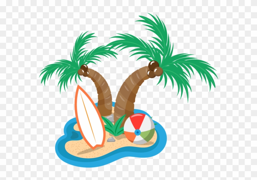 Playa Vector Png - Desenho De Coisas Praia Em Png Clipart #5201386