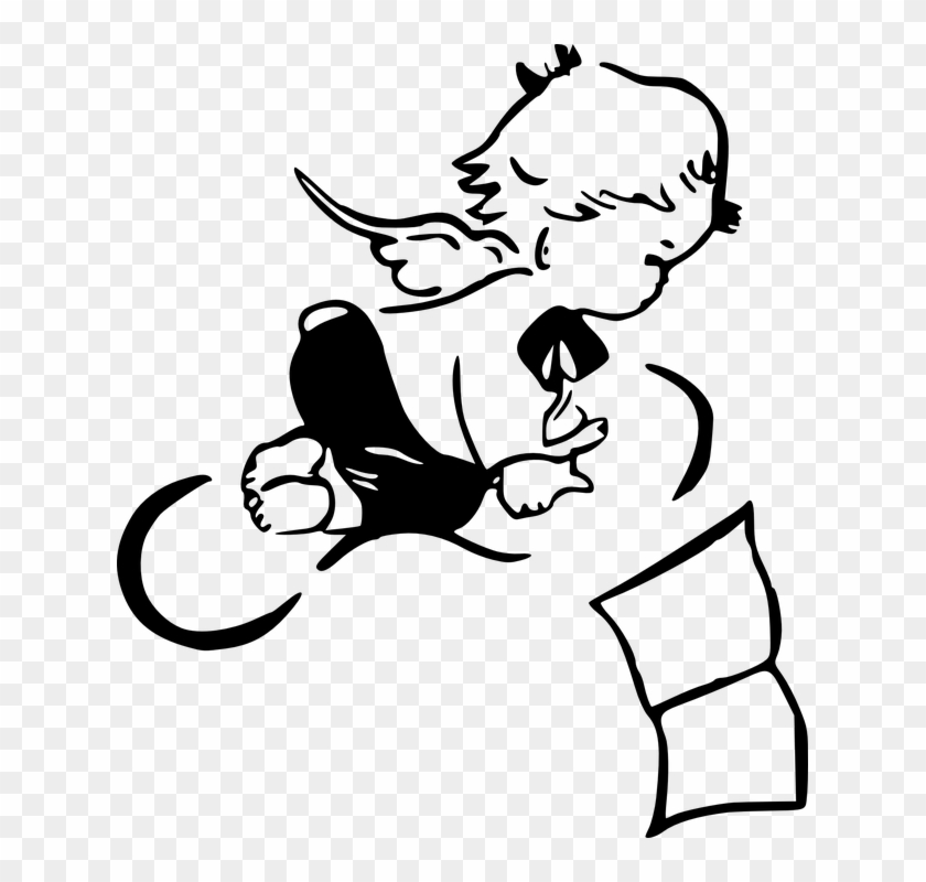 Angels Black And White Png - Angel Cartoon Clipart #5201568