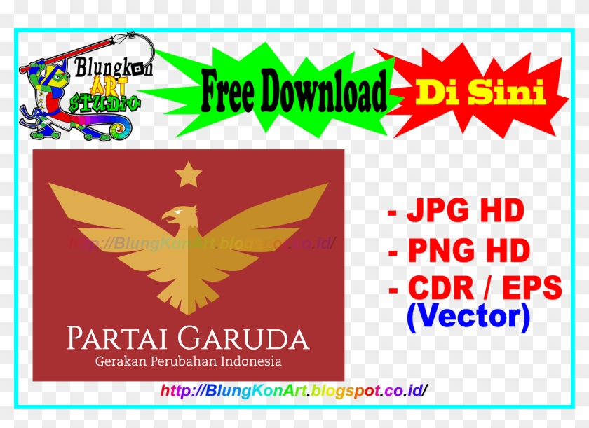 Free Download Logo Partai Garuda Vector Eps Jpg Png - Logo Persija Keren 2018 Clipart