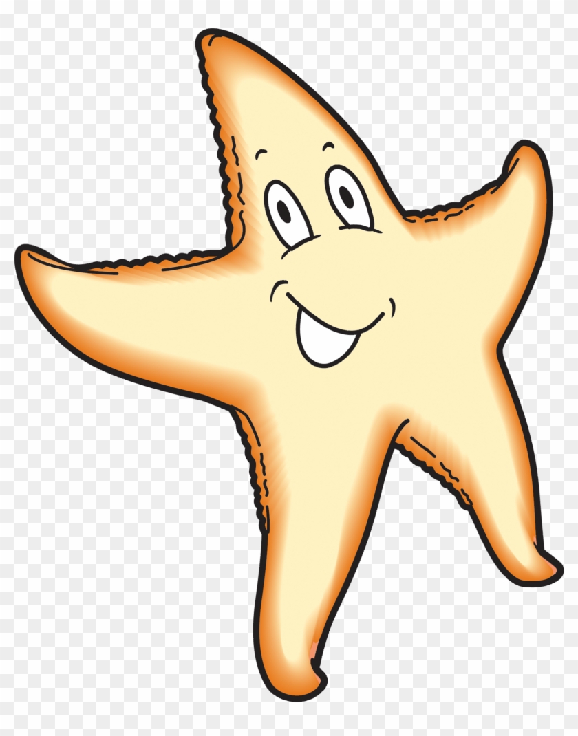 Starfish Clear - Cartoon Clipart #5202004