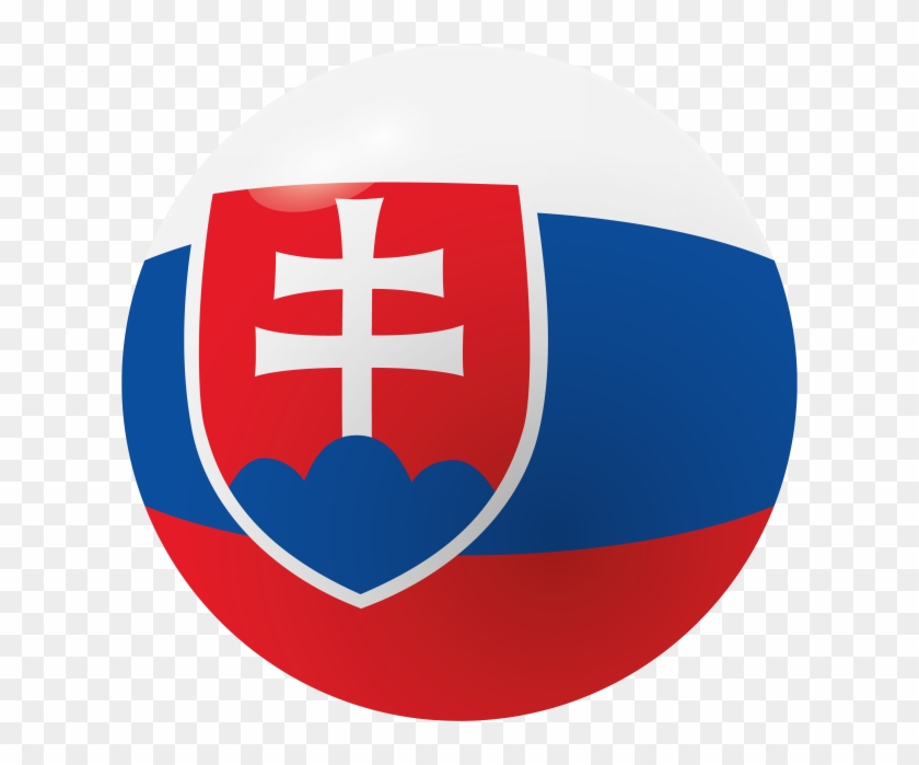 Slovakia Flag Icon - Emblem Clipart