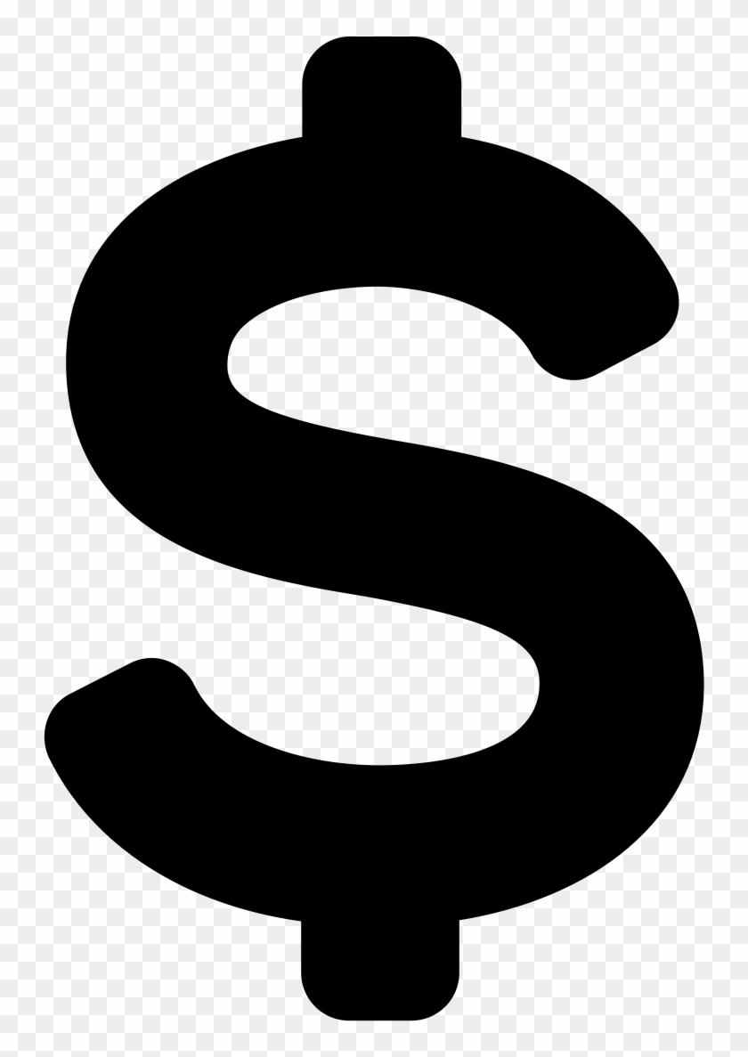 Noun Dollar Sign - Illustration Clipart