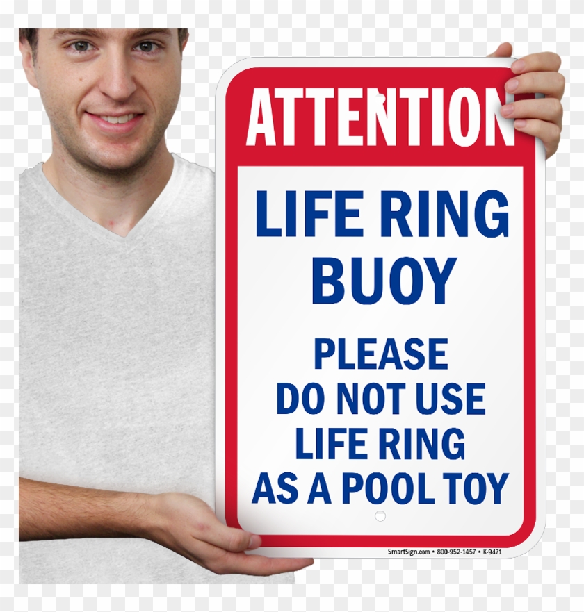 Don't Use Life Ring As Pool Toy Signs - Sign Clipart #5203389