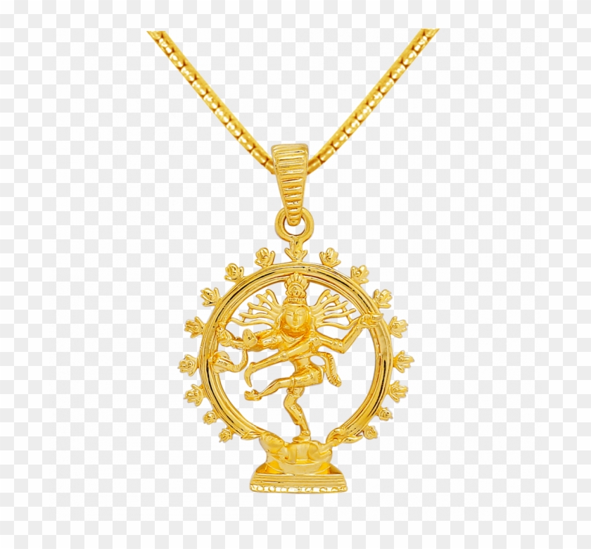 Nataraja Gold Pendant Clipart