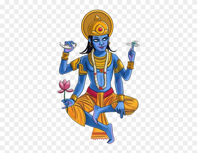 Lord Vishnu Png Transparent Image - Vishnu Illustration Clipart