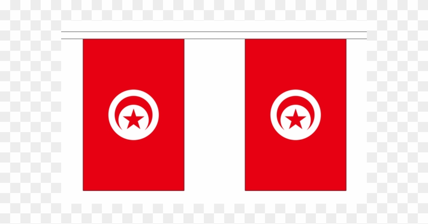 Tunisia Flag Bunting - Circle Clipart #5203892