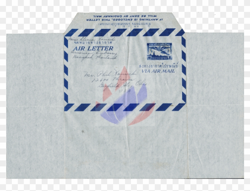 2 Baht 1st Official Issue Garuda Aerogram - Label Clipart