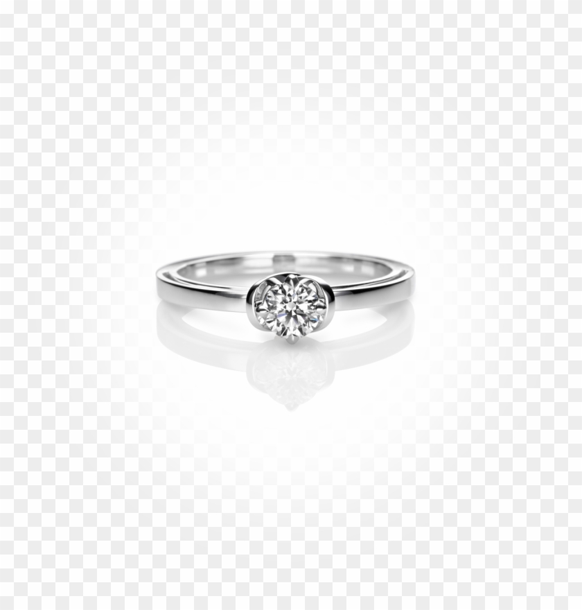 Forever Kiss Solitaire Ring - Pre-engagement Ring Clipart
