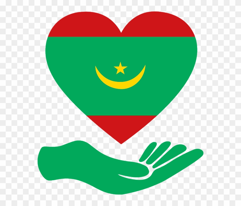 Download Flag Mauritania Love Svg Eps Png Psd Ai Vector - Vector Graphics Clipart