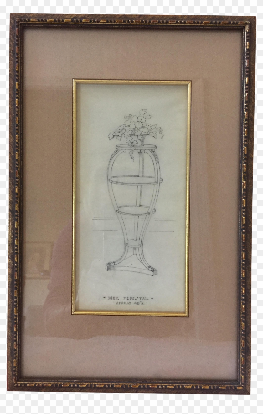 Pedestal Drawing Pencil Picture Frame Clipart (5204255) PikPng