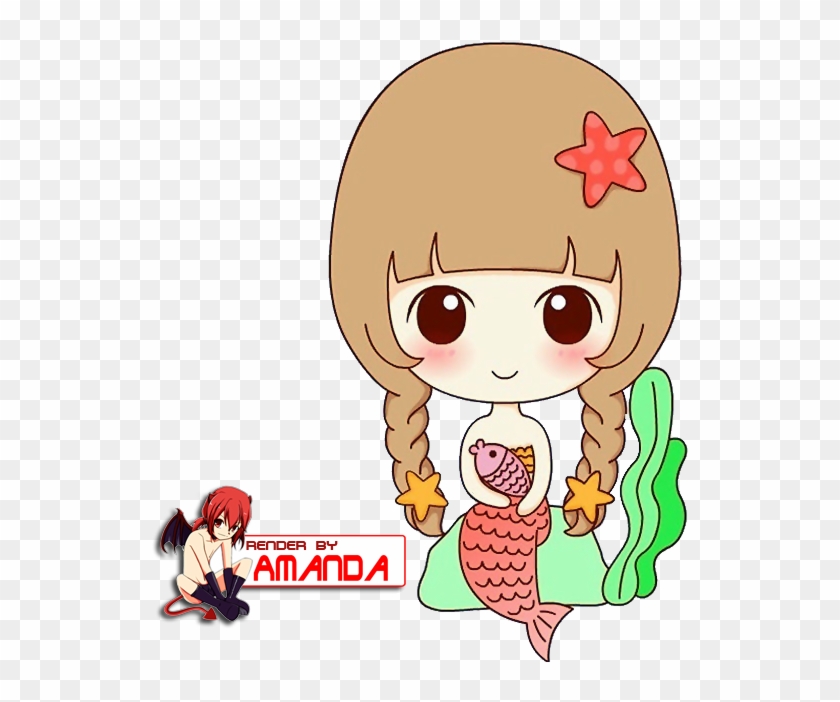 Png Render Chibi Mermaid By Amanda1810-d6bmhf0 - Song Ngư Mơ Mộng Clipart
