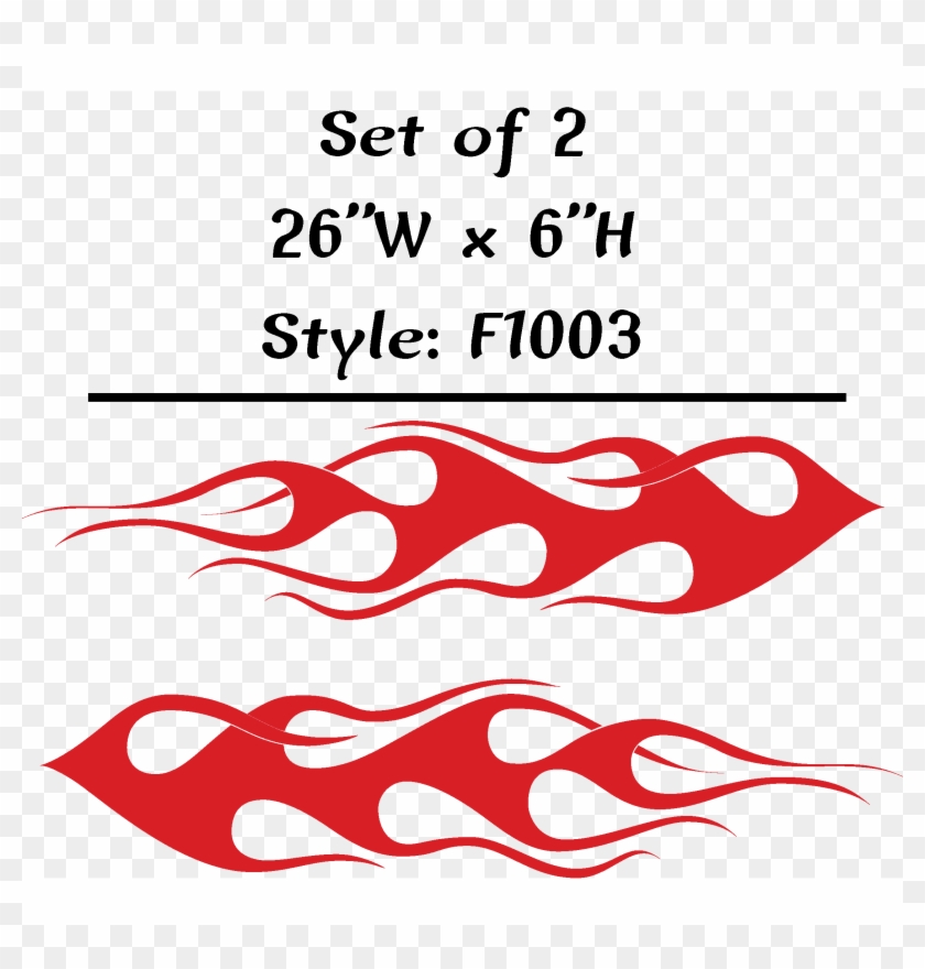 Vehicle Tribal Flames Vinyl Decal Sticker Car Truck - Racing Tribal Flames Png Clipart #5204447