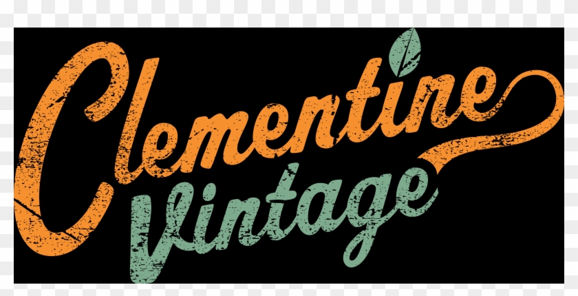 Clementine Vintage Final Logo Print - Calligraphy Clipart #5205030