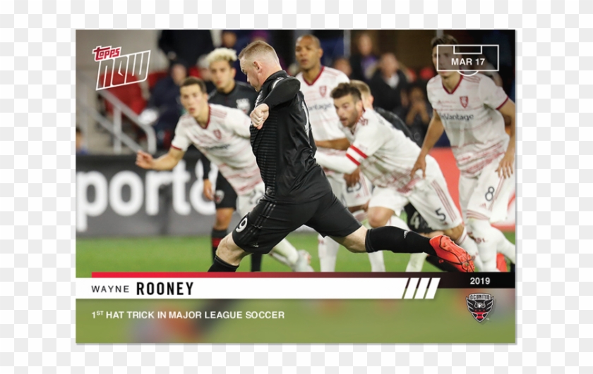 2019 Topps Now Mls 14 Wayne Rooney Dc United [3 - Dc United Vs Real Salt Lake Clipart #5205377