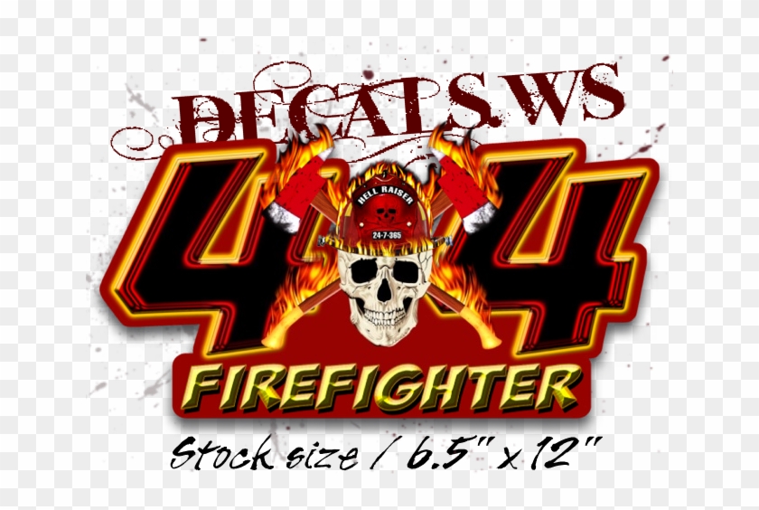 Firefighter Skull - Firefighter Decals Clipart
