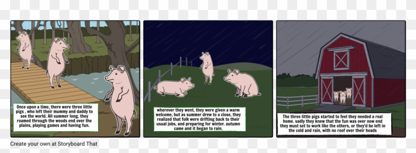 The Three Little Pigs - Domestic Pig Clipart #5205595