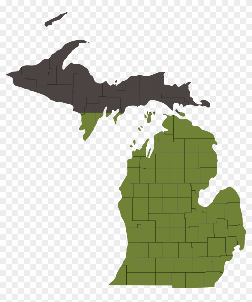New Zebedee Michigan Map Clipart #5205671