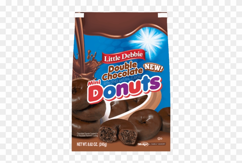 50 For Little Debbie® Double Chocolate Mini Donuts - Chocolate Clipart #5206246