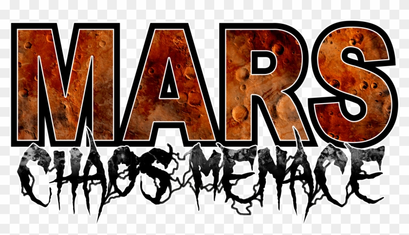 Mars Chaos Menace Black Logo - Poster Clipart #5206777