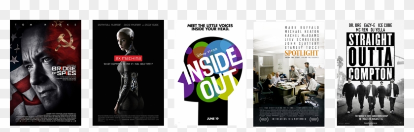 Bridge Of Spies, Ex Machina, Inside Out, Spotlight, - Flyer Clipart #5206908