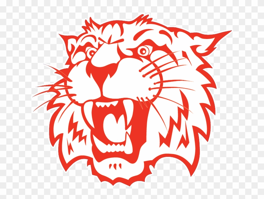 School Logo - Head Wildcat Drawing Clipart #5207592