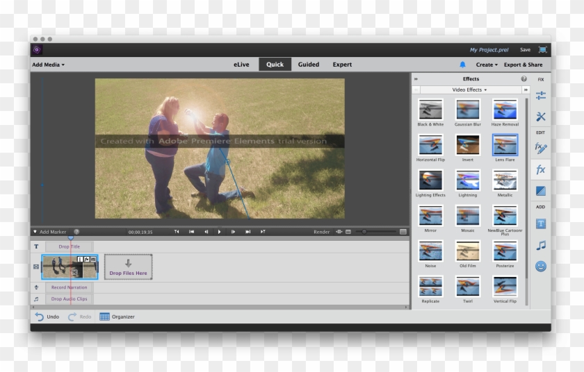 Add Png To Photoshop - Adobe Premiere Elements 2018 Interface Clipart