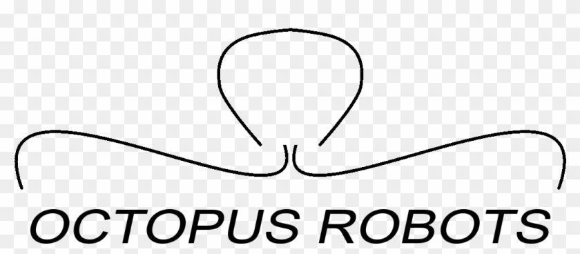 Octopus Robots - Line Art Clipart