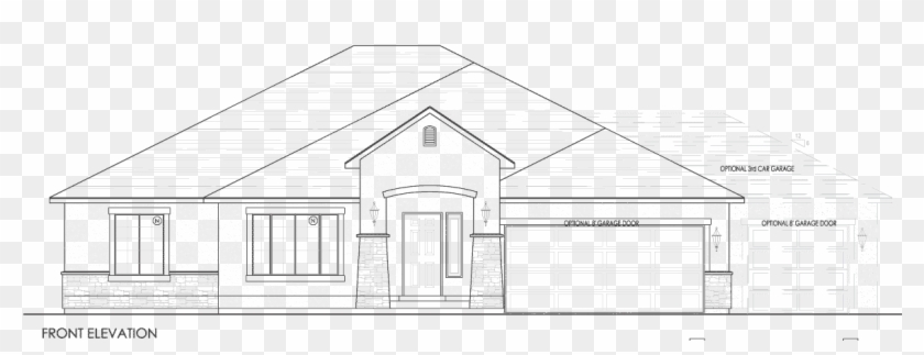 Vector Black And White Download Exterior Floor Plan - House Clipart #5211154