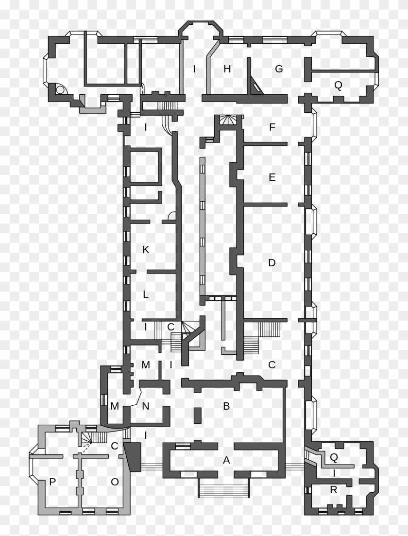 Ground Floor Bramshill House Drawing - Stratfield Saye Floor Plan Clipart #5211651