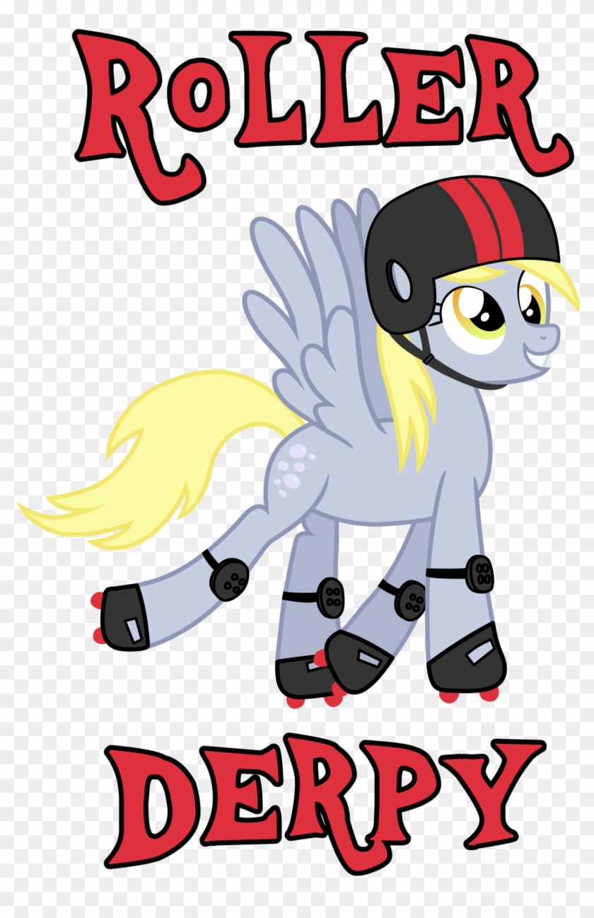 Roller Derpy - Cartoon Clipart