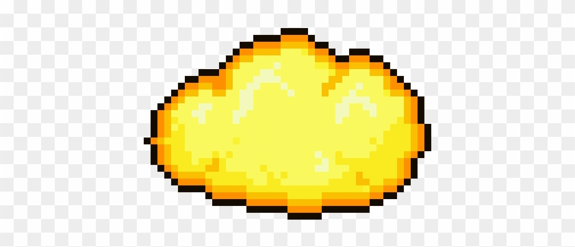 Yellow Cloud - Sad Pepe Pixel Art Clipart #5212270