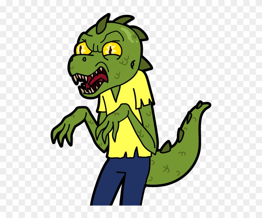 Raptor Morty , Png Download - Reptile Morty Clipart #5212271