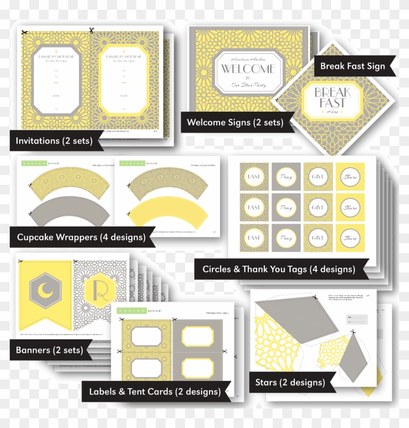 Ramadan & Eid Complete Party Printables 2013 Collection - Eid Al-fitr Clipart #5212369