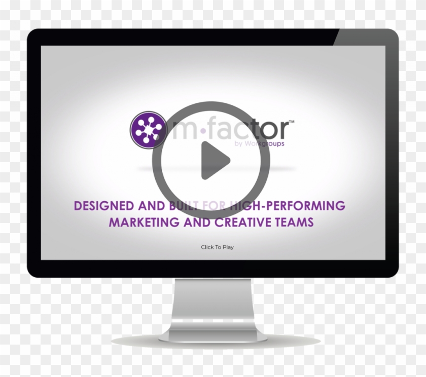 Mfactor Is Built For People Like Marketers And Creatives - Led-backlit Lcd Display Clipart