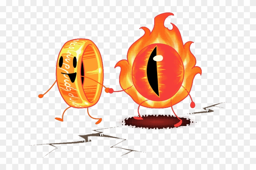 Eye Of Sauron & The Ring - T Shirt Clipart