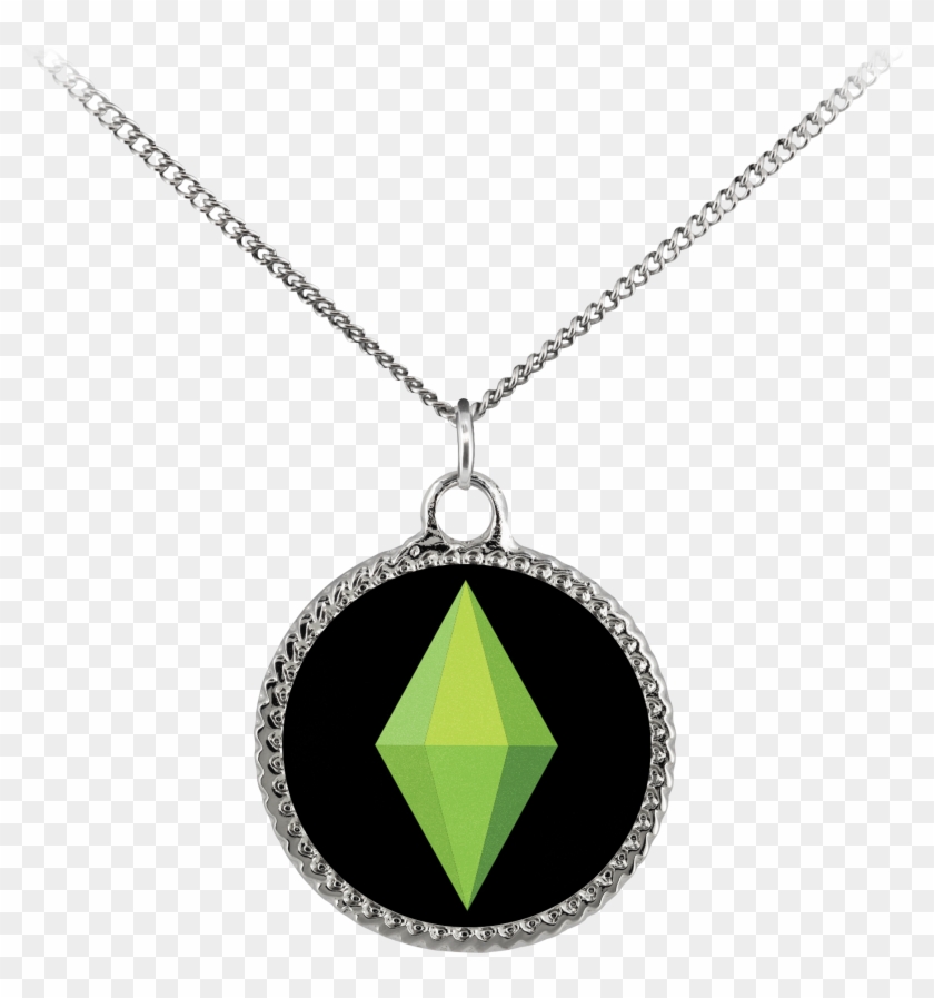 The Sims Plumbob Diamond Deco Coin Necklace - Necklace Fantasy Rpg Transparent Clipart #5213405