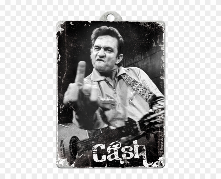 Johnny Cash Middle Finger Png - Poster Johnny Cash Finger Clipart #5213766