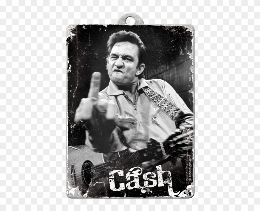 Johnny Cash Middle Finger Png - Poster Johnny Cash Finger Clipart
