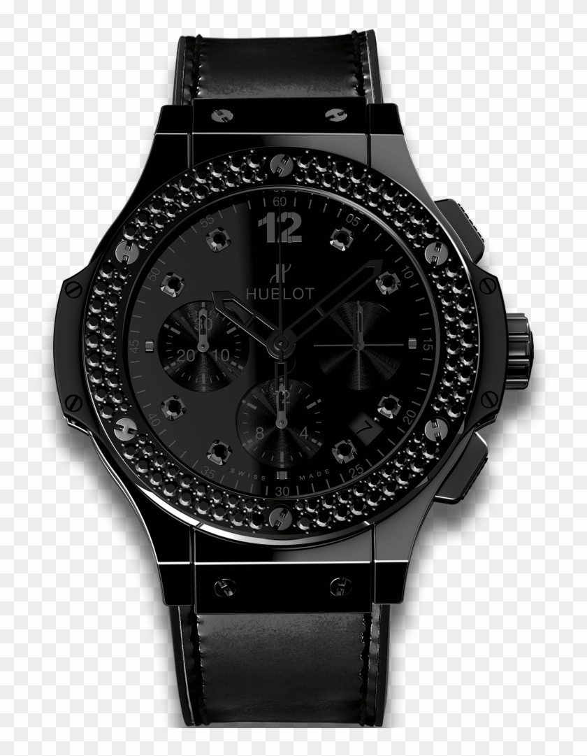 Big Bang Shiny All Black - Hublot Watches Clipart #5213917