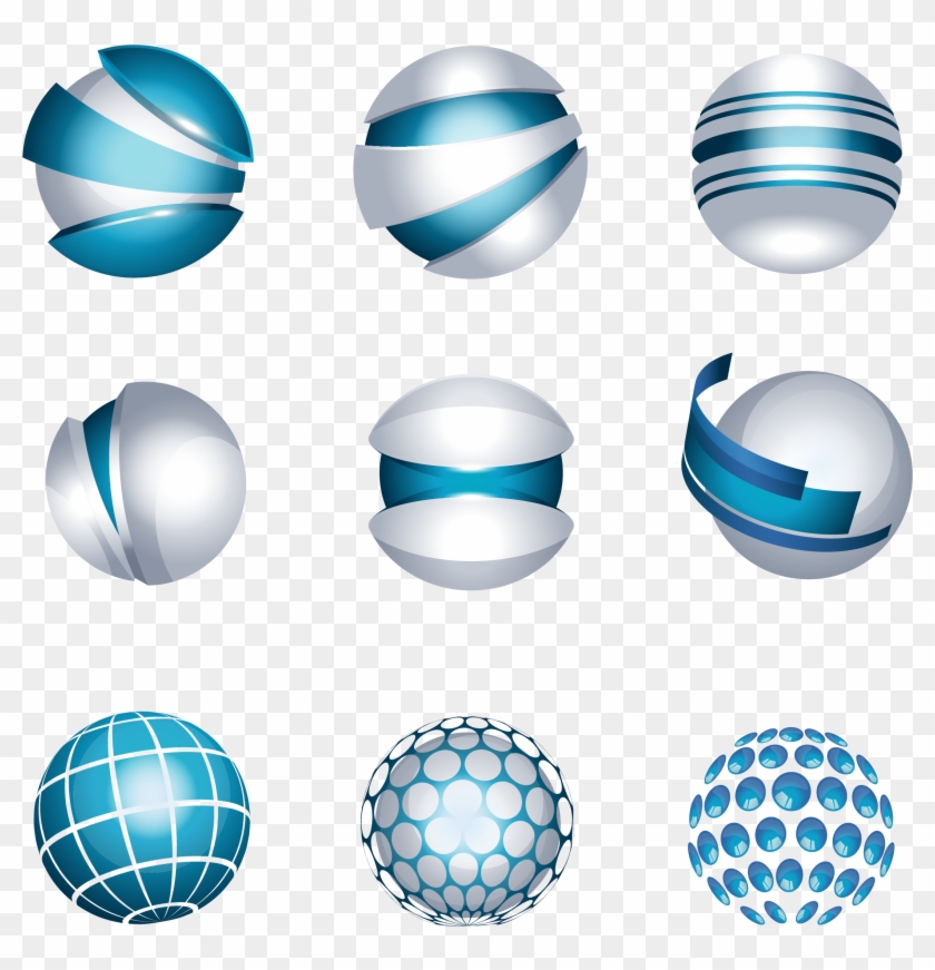 Round 3d Logo Vector - 3d Logos Free Download Clipart