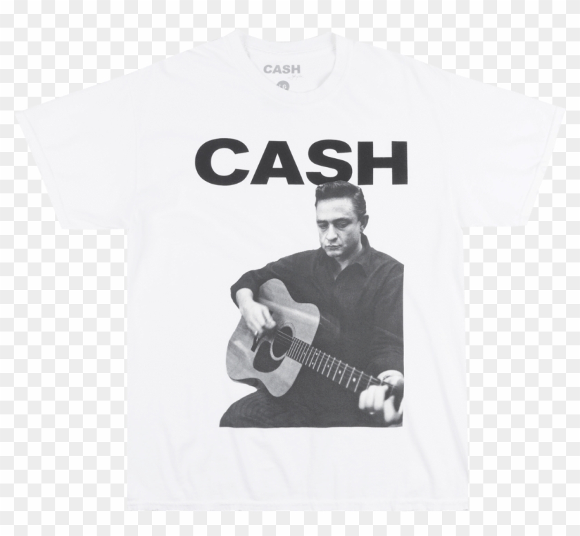 Johnny Cash Musician T-shirt White Rock N Roll Music - Johnny Cash Clipart